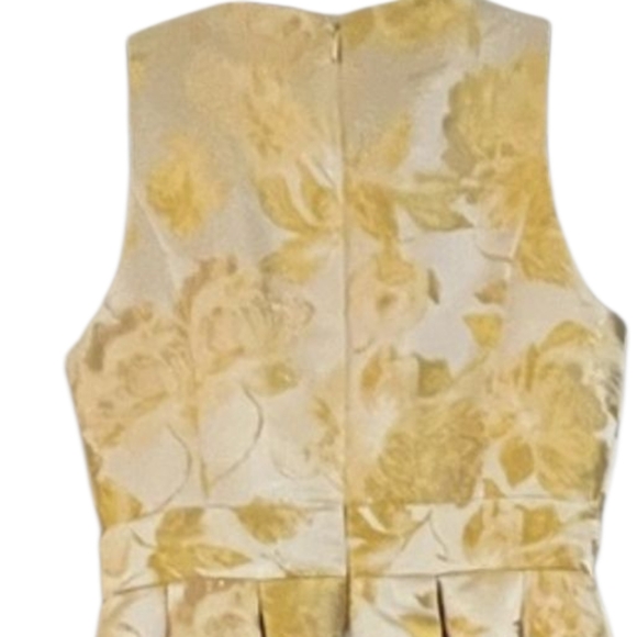 Eliza J. Elegant Gold Floral Women's Ballgown (Size 6) - Picture 5 of 10